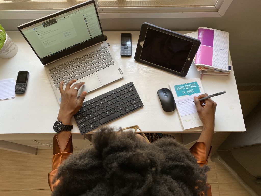 Alexis, The Founder of Brand Patron at her Workspace